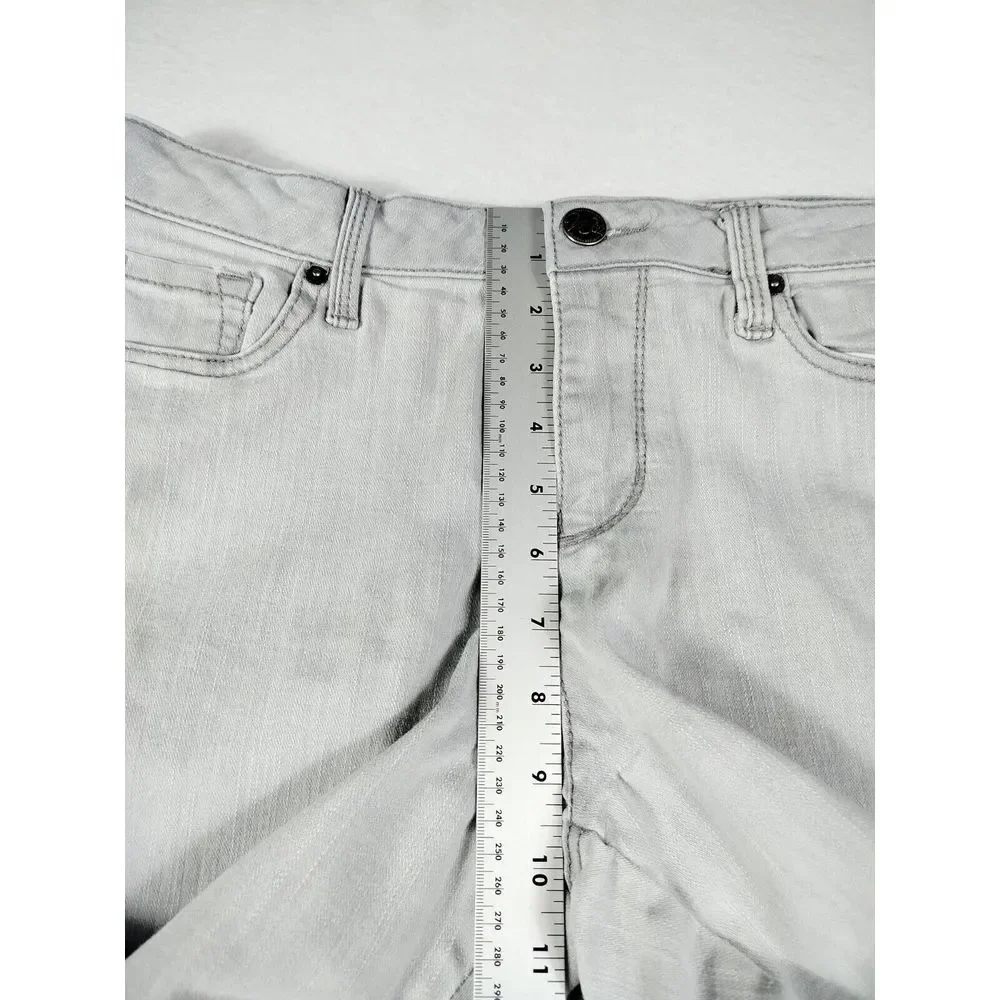 Dress‎ Barn N62 Jeans Women's 8 Grey Boyfriend Signature Fit Mid Rise Stretchy